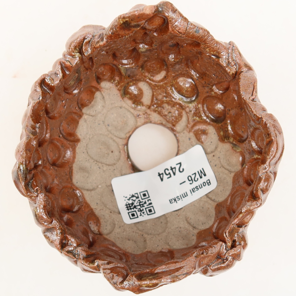 Guscio in ceramica  8,5 x 8 x 6,5 cm, colore marrone