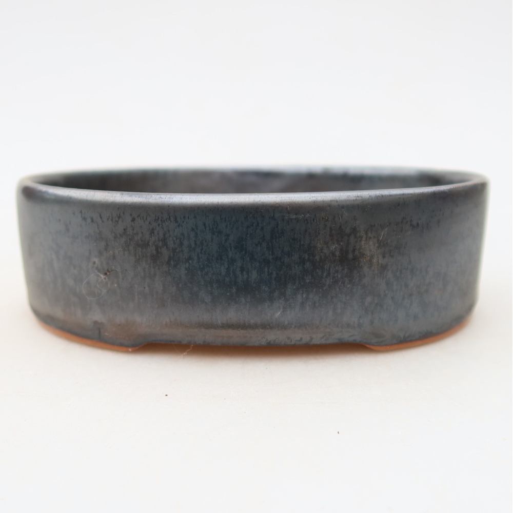 Vaso da bonsai in ceramica 13 x 10 x 3,5 cm, colore grigio