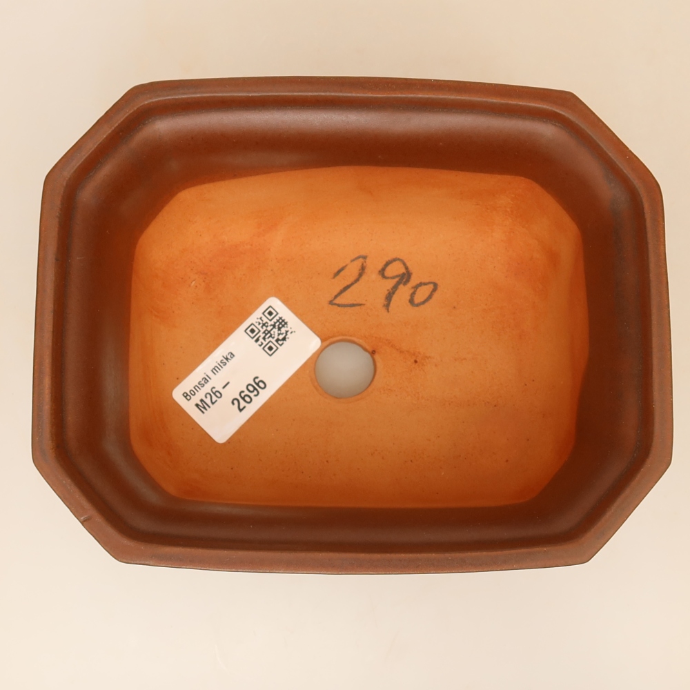 Ciotola in ceramica  15 x 12 x 7 cm, colore marrone