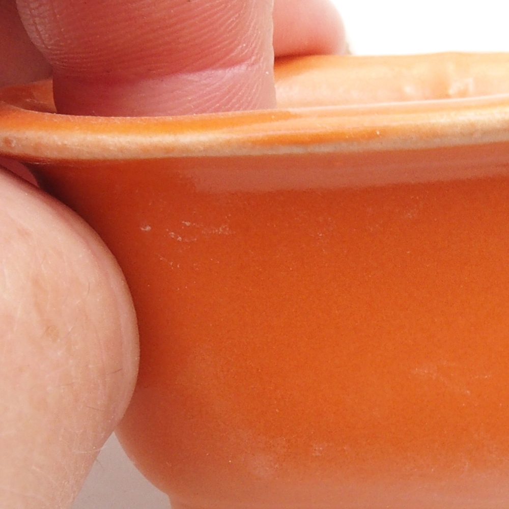 Ciotola per mini bonsai 7 x 6 x 3,5 cm, arancione