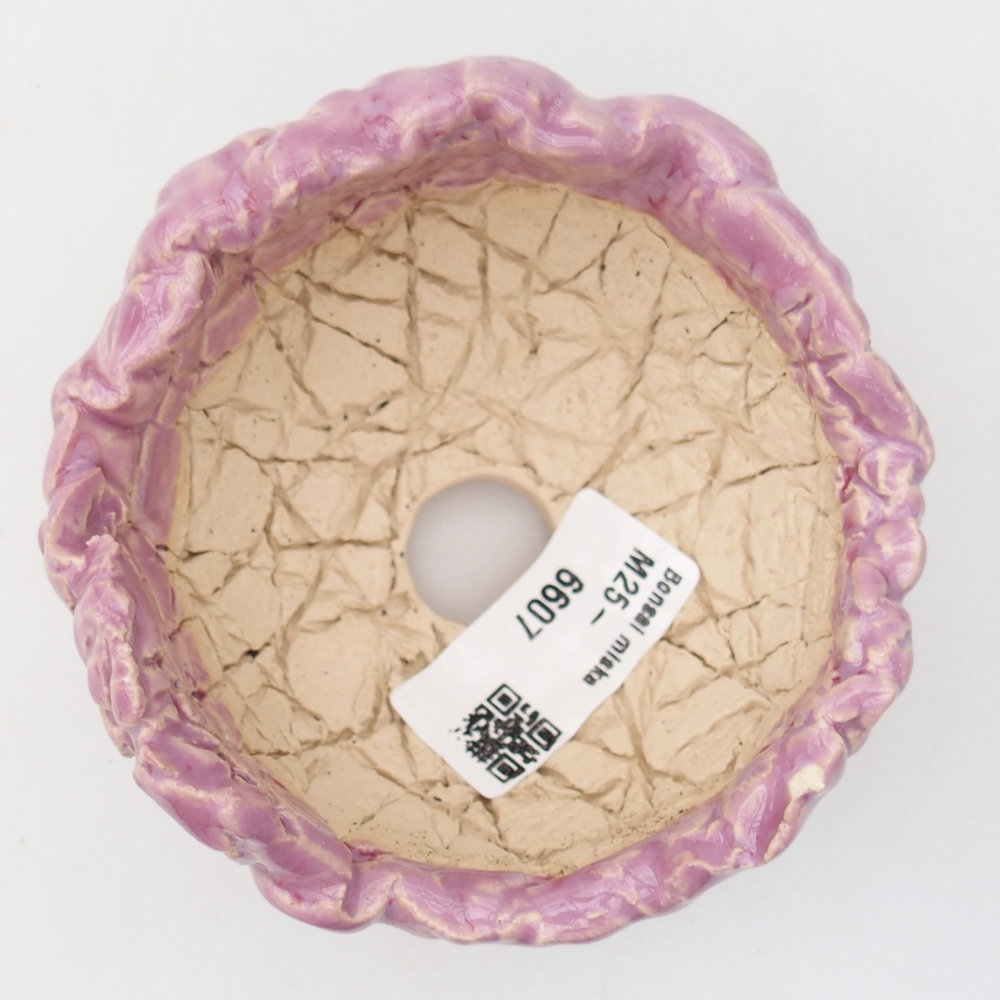 Conchiglia in ceramica 9 x 9 x 6,5 cm , colore viola