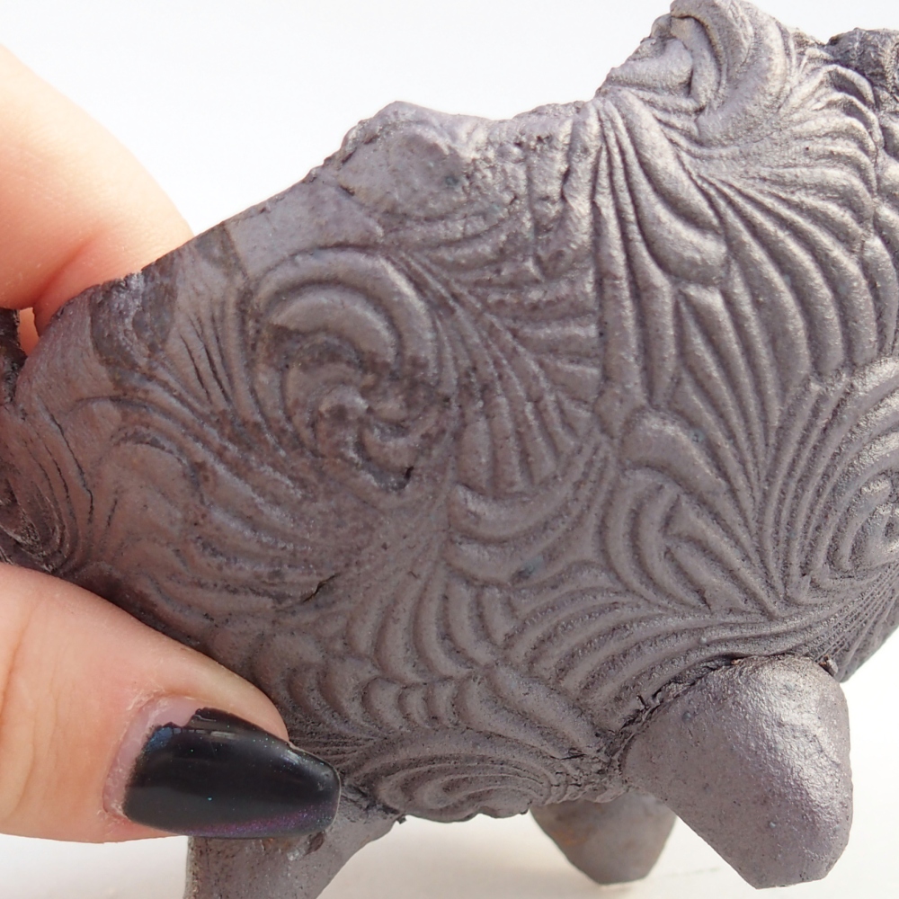 Conchiglia in ceramica 10 x 9 x 7 cm , colore metallizzato