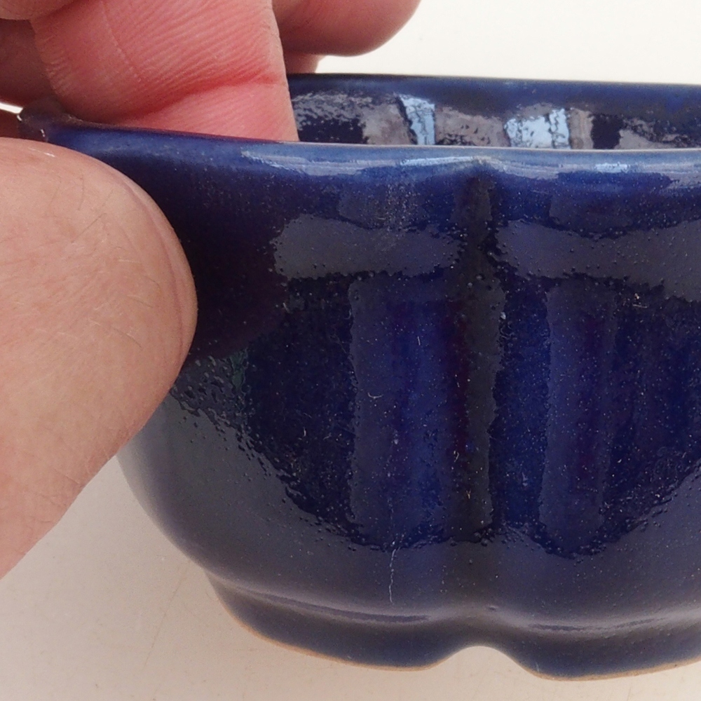 Ciotola per bonsai H95 - 7,5 x 7,5 x 4 cm - blu