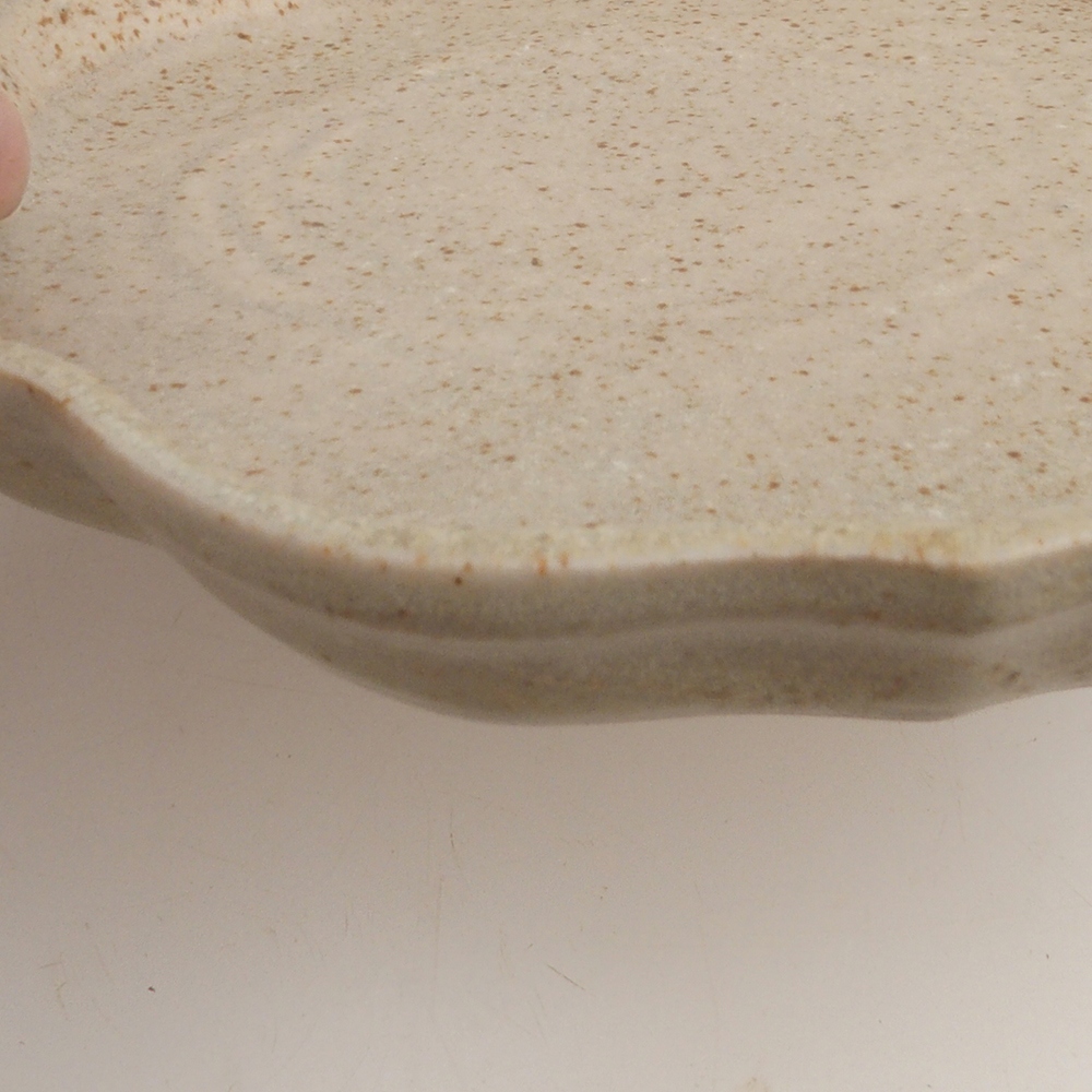 Ciotola in ceramica H06 - 14 x 14 x 1,5 cm - beige