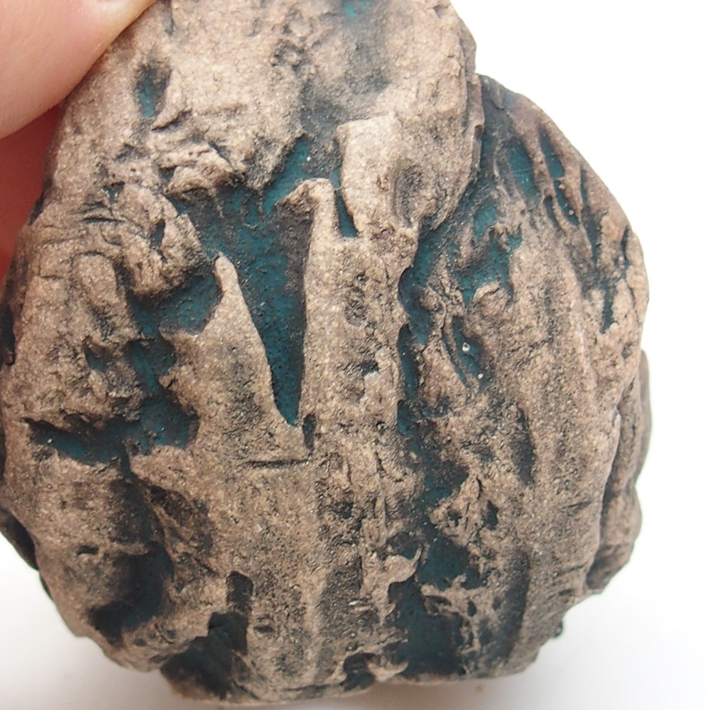 Conchiglia in ceramica 6,5 x 5,5 x 6 cm , colore verde