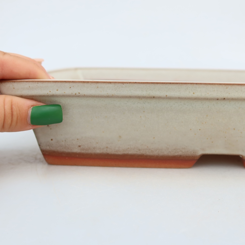 Ciotola in ceramica  26 x 19,5 x 5,5 cm, colore beige