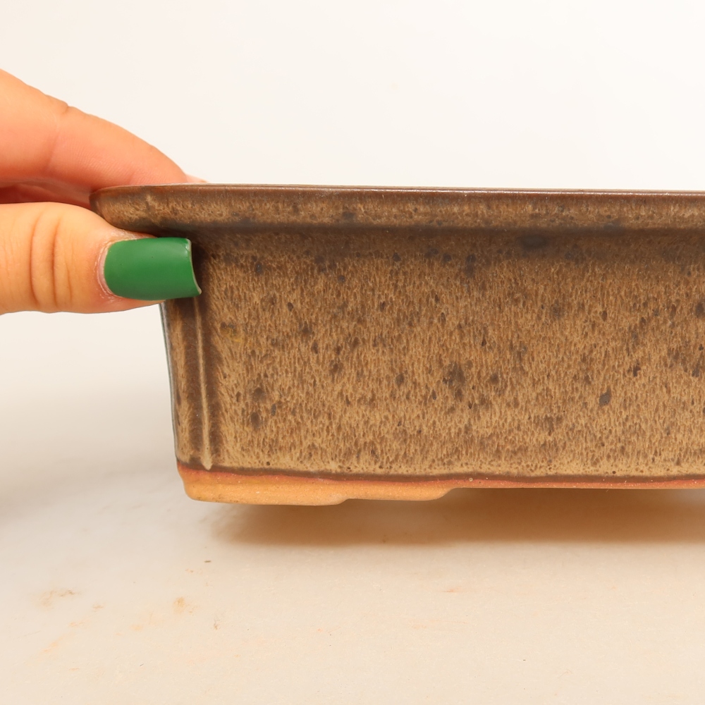 Ciotola in ceramica  20 x 15,5 x 5,5 cm, colore marrone