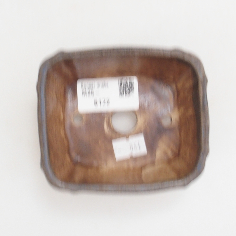 Ciotola per bonsai in ceramica 10 x 8,5 x 4 cm, marrone