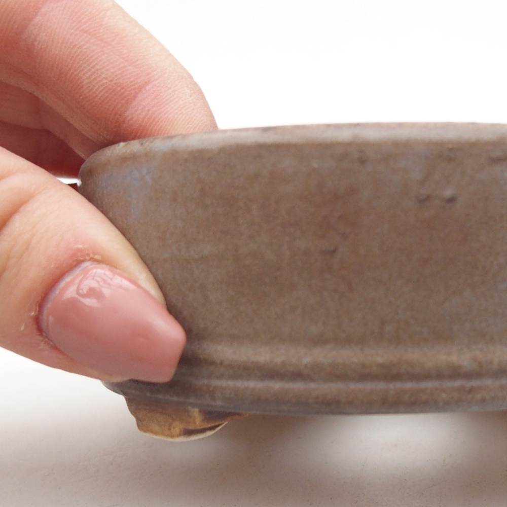 Ciotola bonsai in ceramica 9 x 9 x 3,5 cm, colore blu