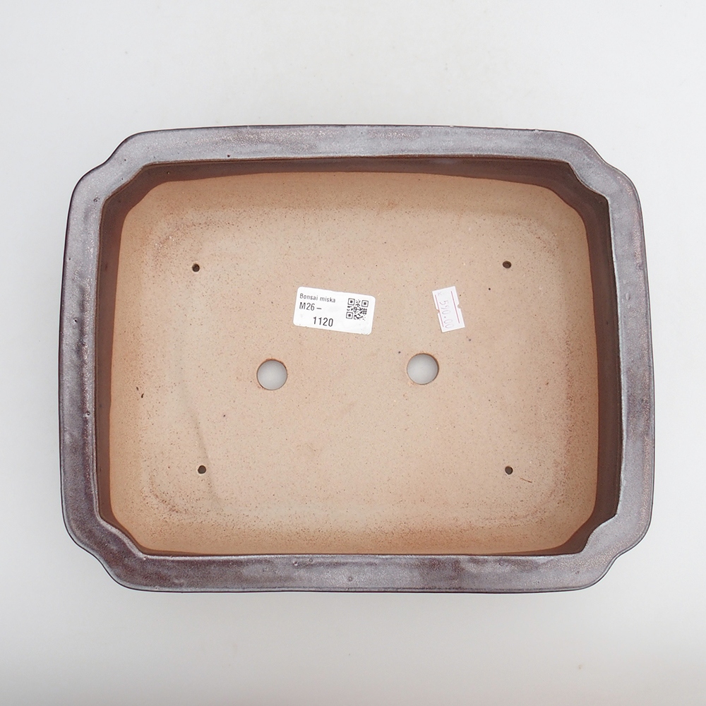 Ciotola bonsai in ceramica 27 x 21 x 7 cm, marrone