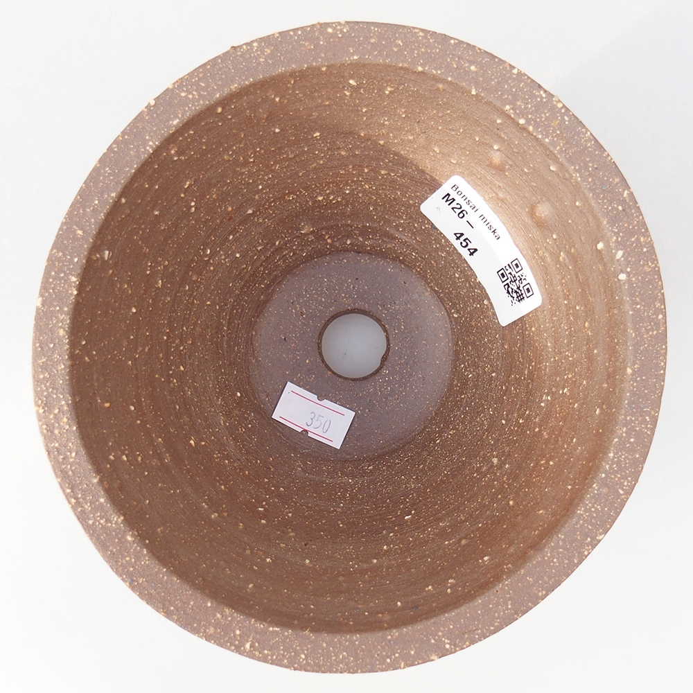 Ciotola per bonsai in ceramica 15 x 15 x 9 cm, marrone