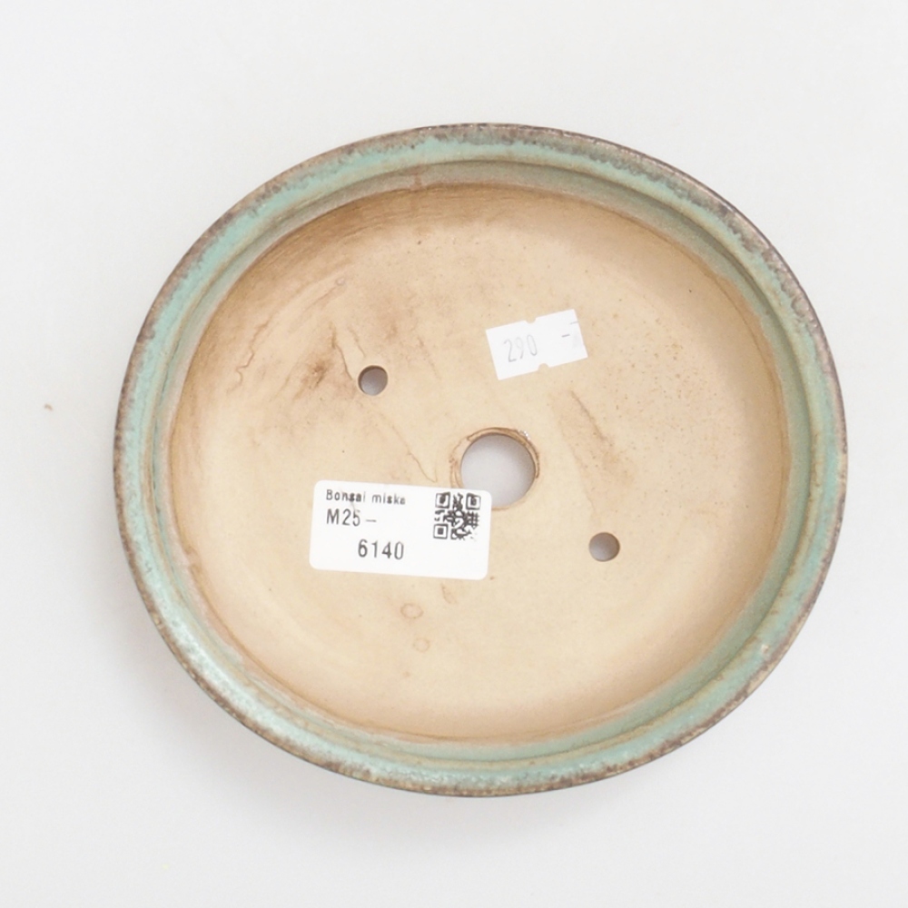 Ciotola per bonsai in ceramica 10 x 8,5 x 4 cm, marrone