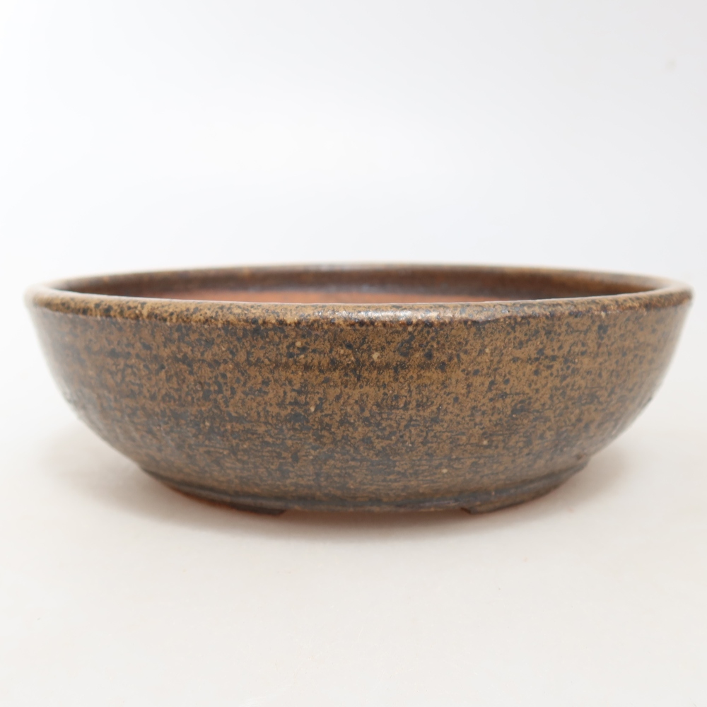 Vaso da bonsai in ceramica 17 x 17 x 5 cm, colore marrone