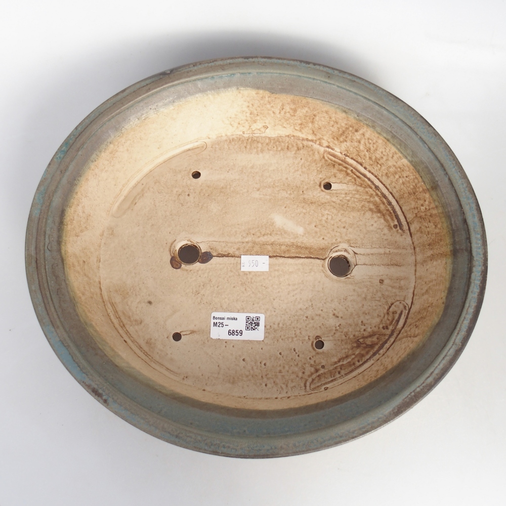 Ciotola bonsai in ceramica 32 x 29 x 7 cm, colore blu