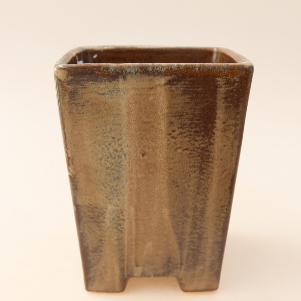 Ciotola bonsai in ceramica 9 x 9 x 12,5 cm, marrone