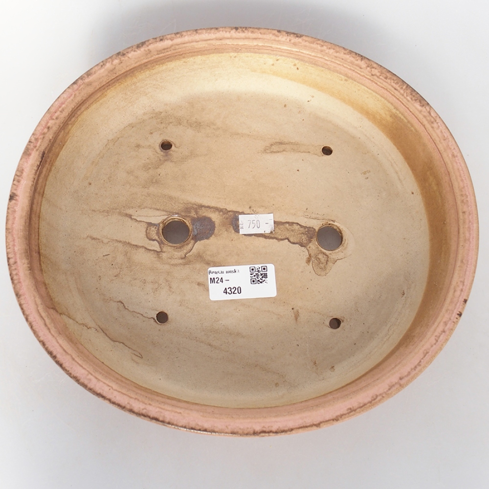 Ciotola bonsai in ceramica 28 x 24 x 6 cm, rosa