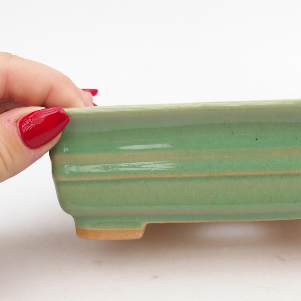 Ciotola bonsai in ceramica 26 x 26 x 8 cm, colore rosso