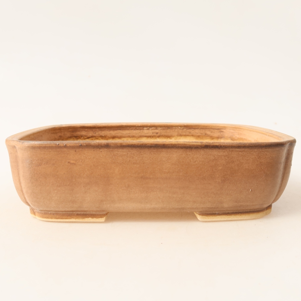 Vaso in ceramica per bonsai 18 x 14 x 4,5 cm, colore rosa
