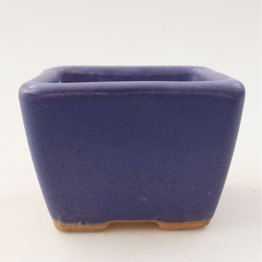 Ciotola per bonsai in ceramica 6,5 x 6,5 x 5 cm, colore viola