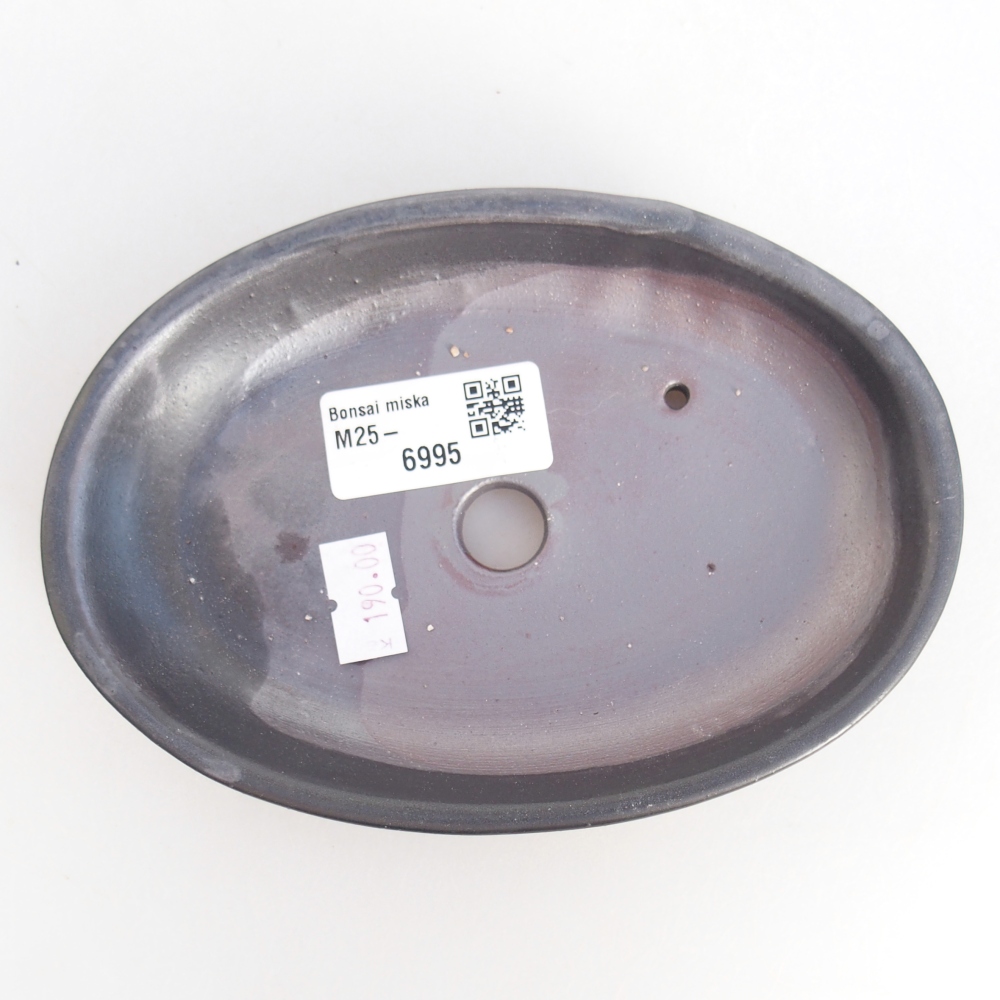 Ciotola bonsai in ceramica 26 x 26 x 8 cm, colore rosso