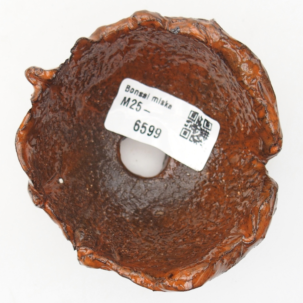 Conchiglia in ceramica 8,5 x 8 x 5 cm , colore arancione