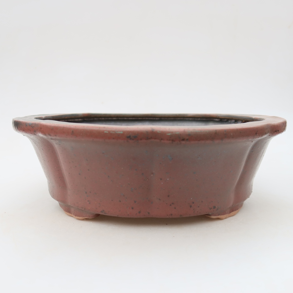 Ciotola per bonsai in ceramica 26,5 x 26,5 x 8,5 cm, rosa