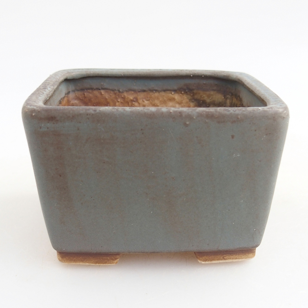 Ciotola bonsai in ceramica 8 x 8 x 5,5 cm, colore blu