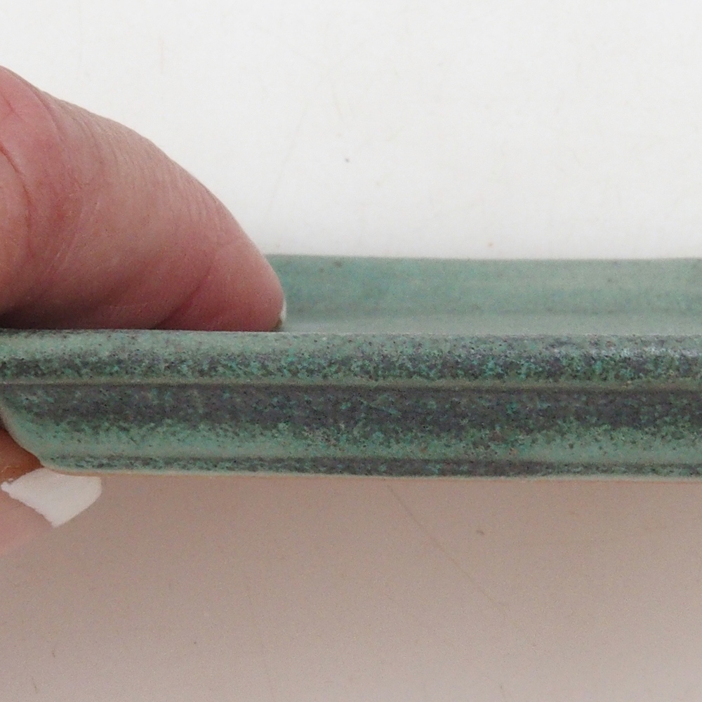 Piattino in ceramica H01 - 11,5 x 8 x 0,5 cm - verde