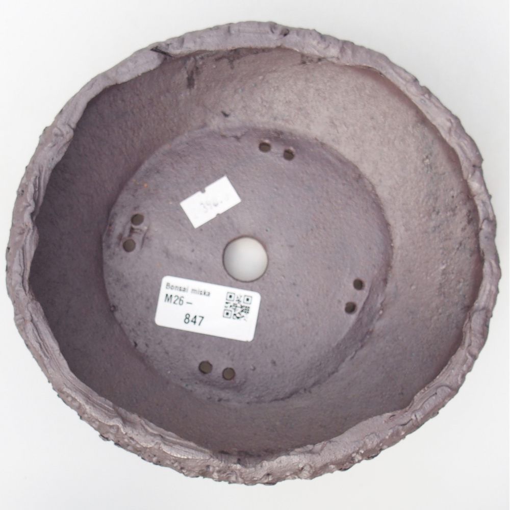 Ciotola bonsai in ceramica 18 x 17 x 5 cm, colore metallo