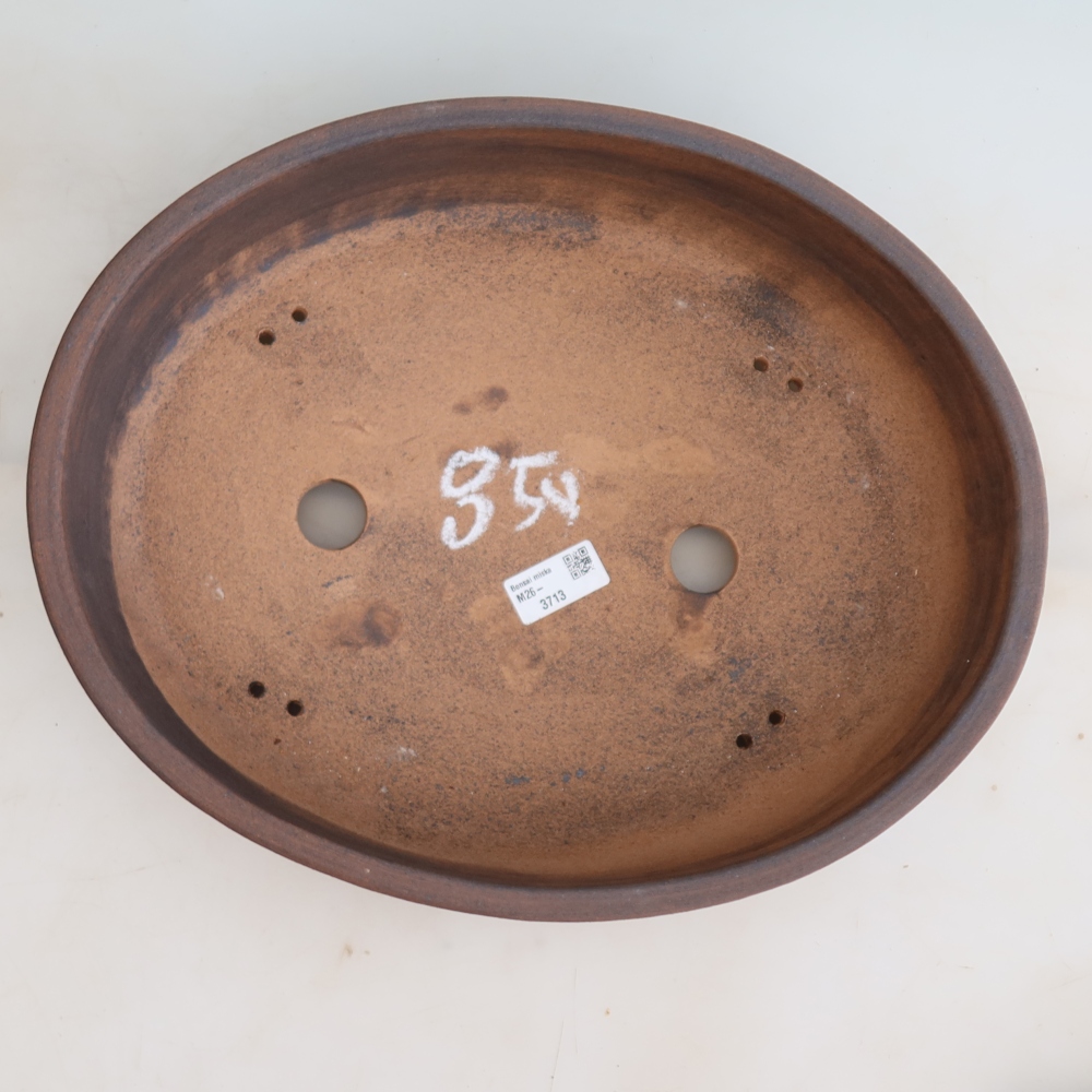 Vaso da bonsai in ceramica 38 x 30,5 x 8,5 cm, colore marrone