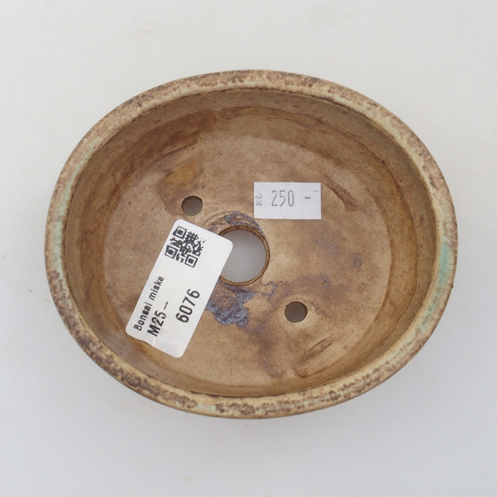 Ciotola per bonsai in ceramica 10 x 8,5 x 4 cm, marrone