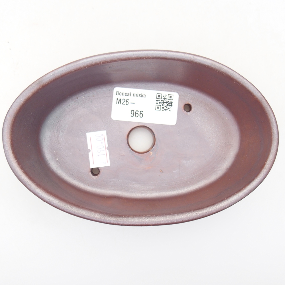 Ciotola bonsai in ceramica 15 x 9,5 x 4 cm, colore metallo