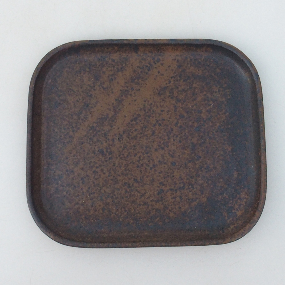 Ciotola bonsai + piattino H38 - 12x10x5,5 cm - marrone