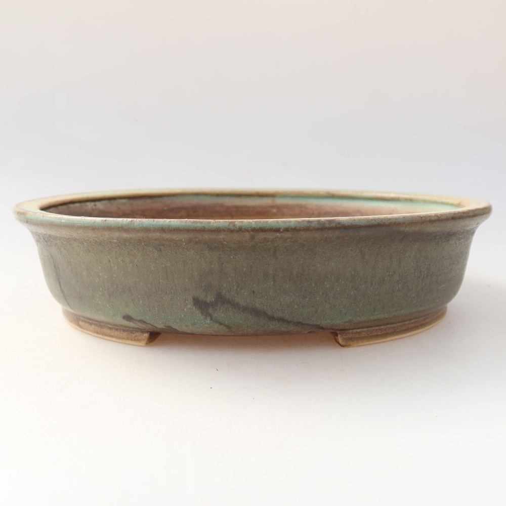 Ciotola bonsai in ceramica 21 x 19 x 5 cm, verde