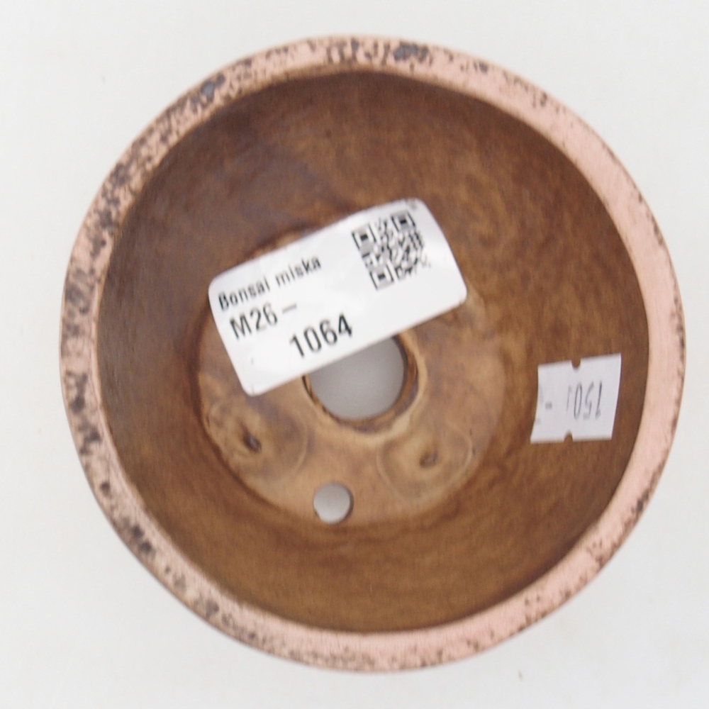 Ciotola bonsai in ceramica 8,5 x 8,5 x 5 cm, rosa