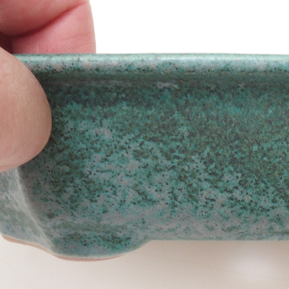 Ciotola per bonsai H17 - 15 x 10 x 4 cm - verde