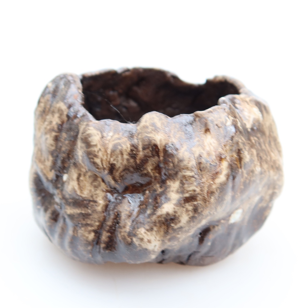 Guscio in ceramica  5 x 5 x 6 cm, colore marrone