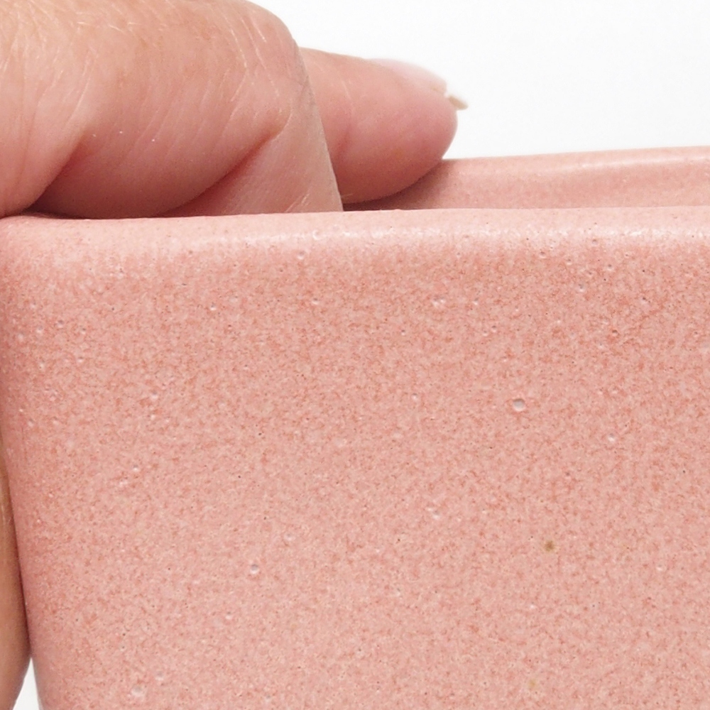 Ciotola bonsai in ceramica 8,5 x 8,5 x 11 cm, rosa