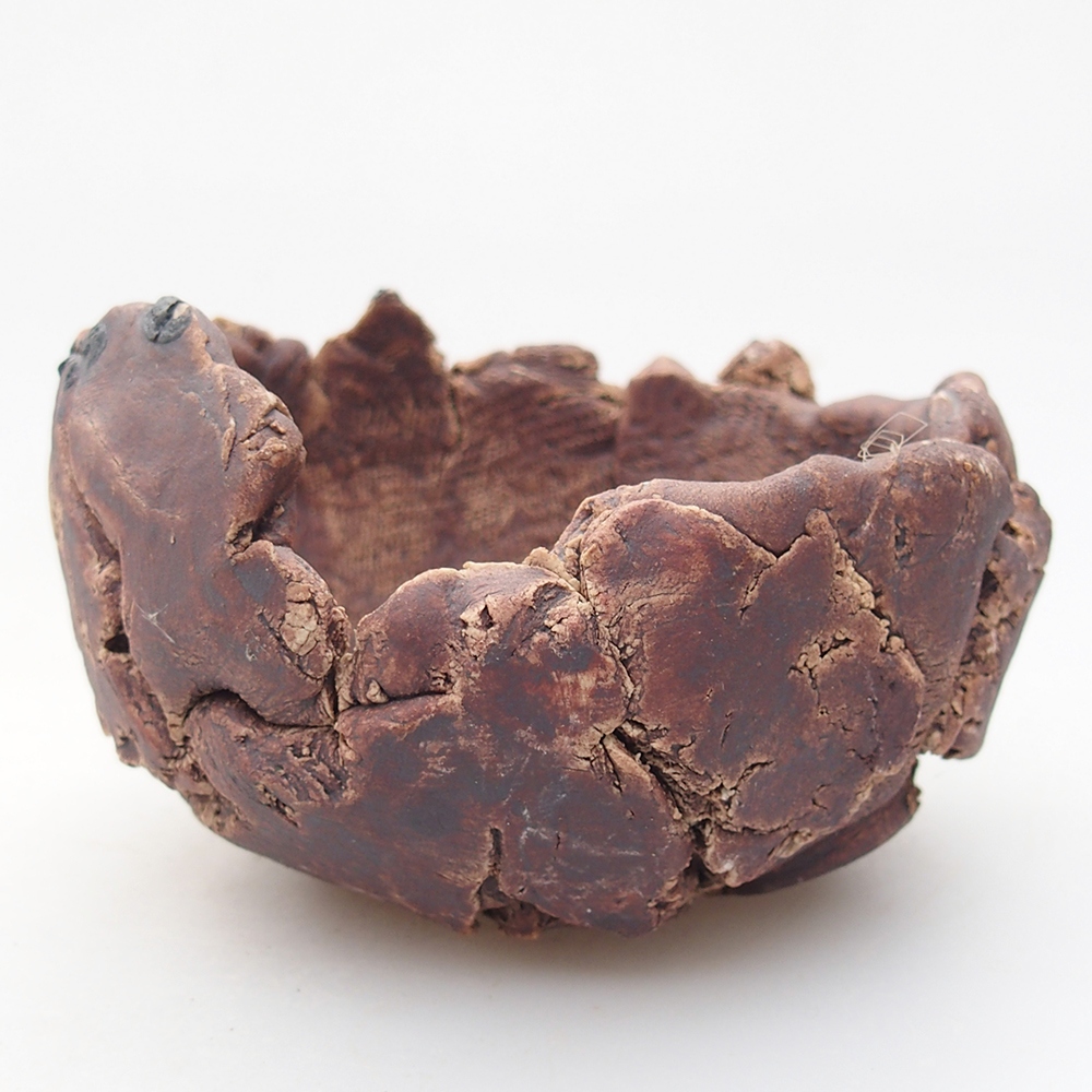 Conchiglia in ceramica 9 x 8,5 x 6 cm , colore marrone