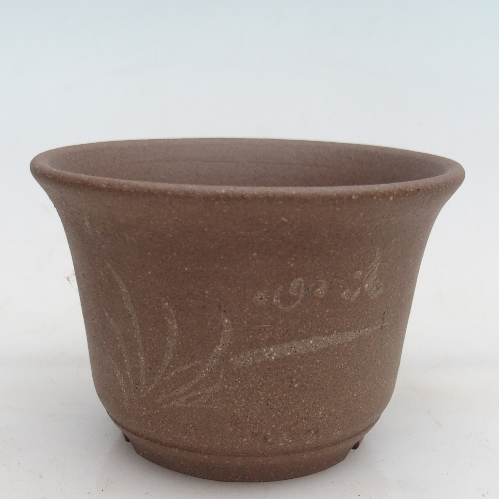 Ciotola bonsai in ceramica 9,5 x 9,51 x 6,5 cm, colore beige
