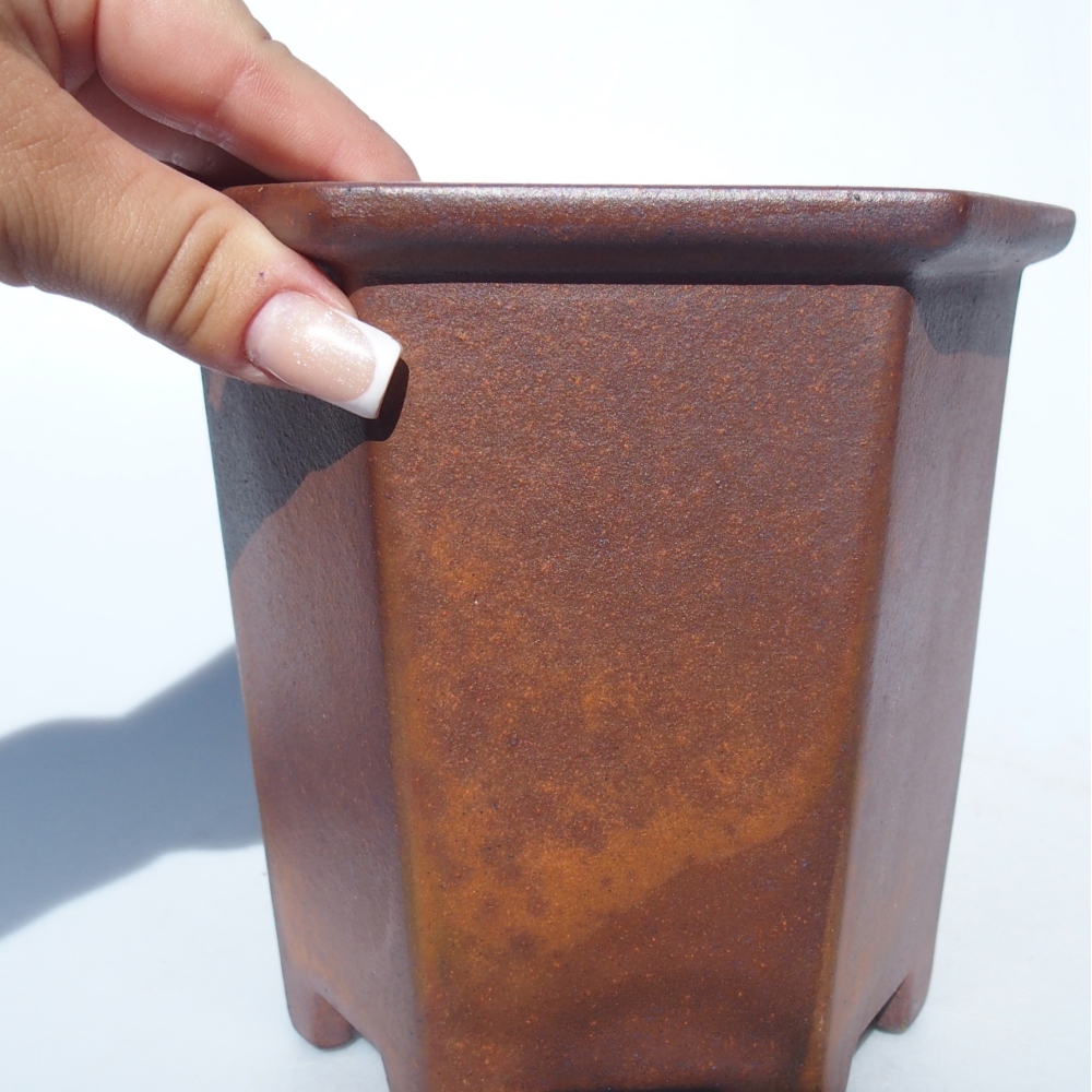 Ciotola 15,5 x 14 x 14,5 cm marrone