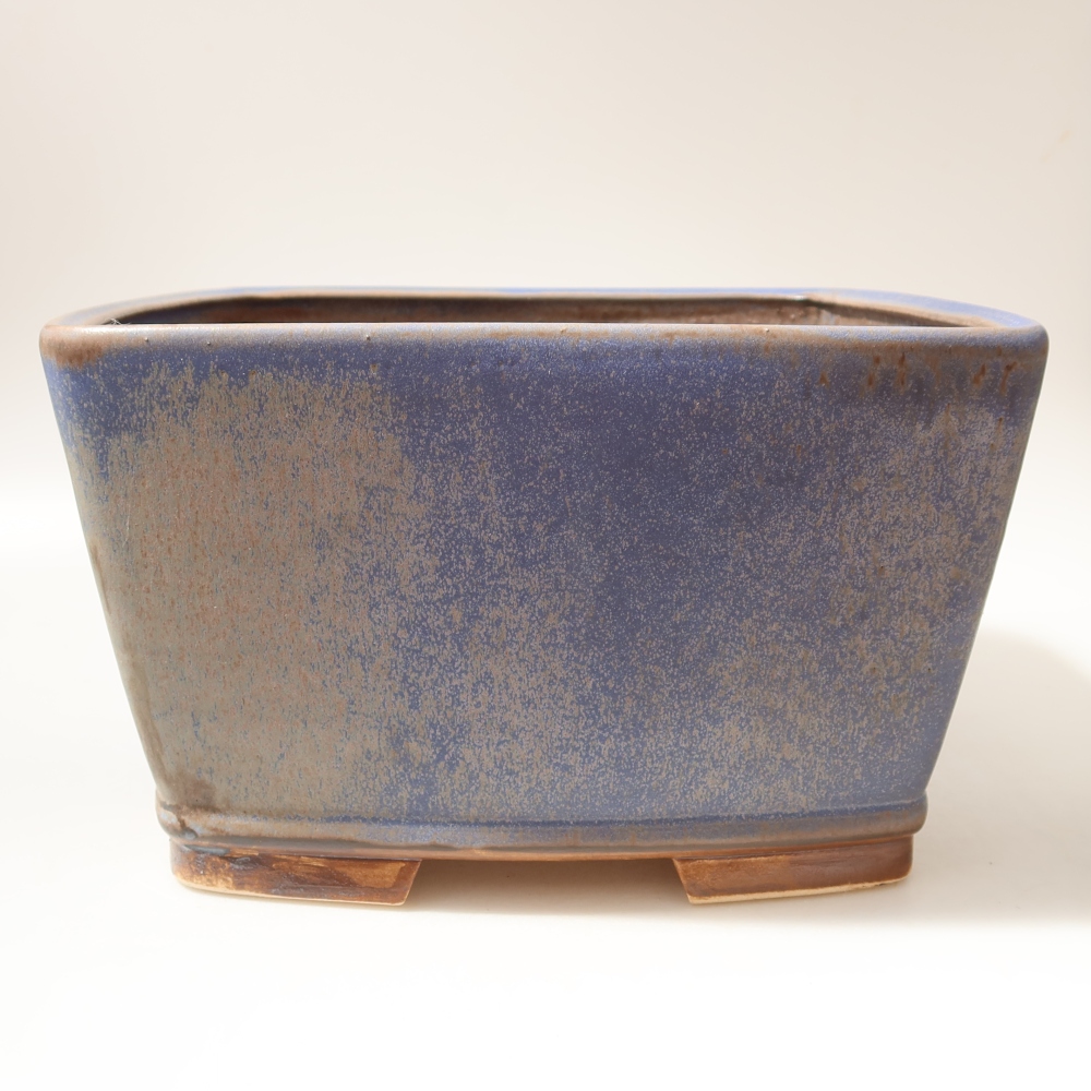 Vaso da bonsai in ceramica 26,5 x 26,5 x 15,5 cm, colore blu