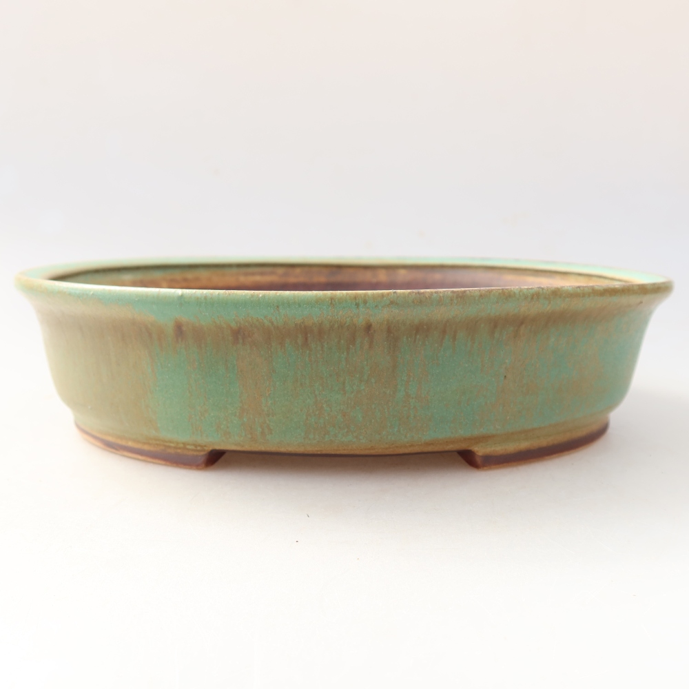 Ciotola bonsai in ceramica 21 x 19 x 5 cm, verde