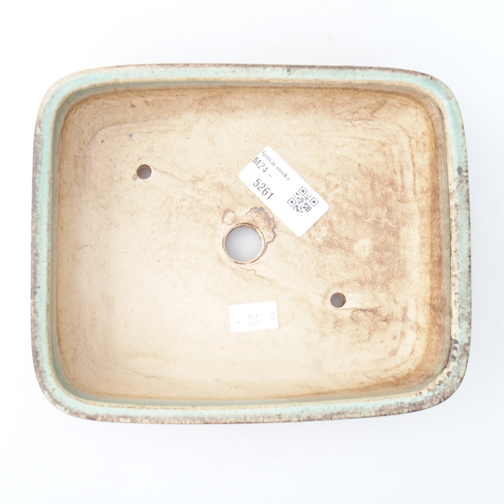 Ciotola bonsai in ceramica 17,5 x 14 x 4,5 cm, verde