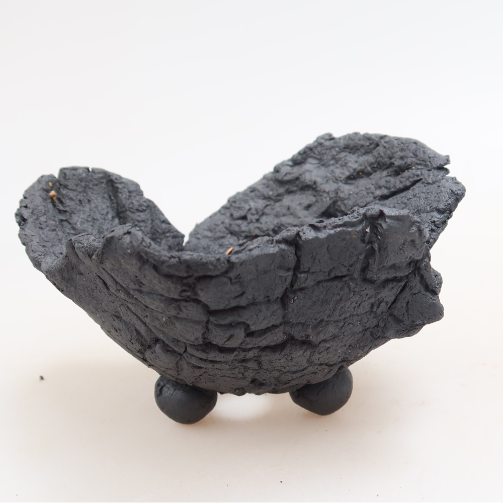 Guscio in ceramica  11 x 11 x 7 cm, colore metallizzato