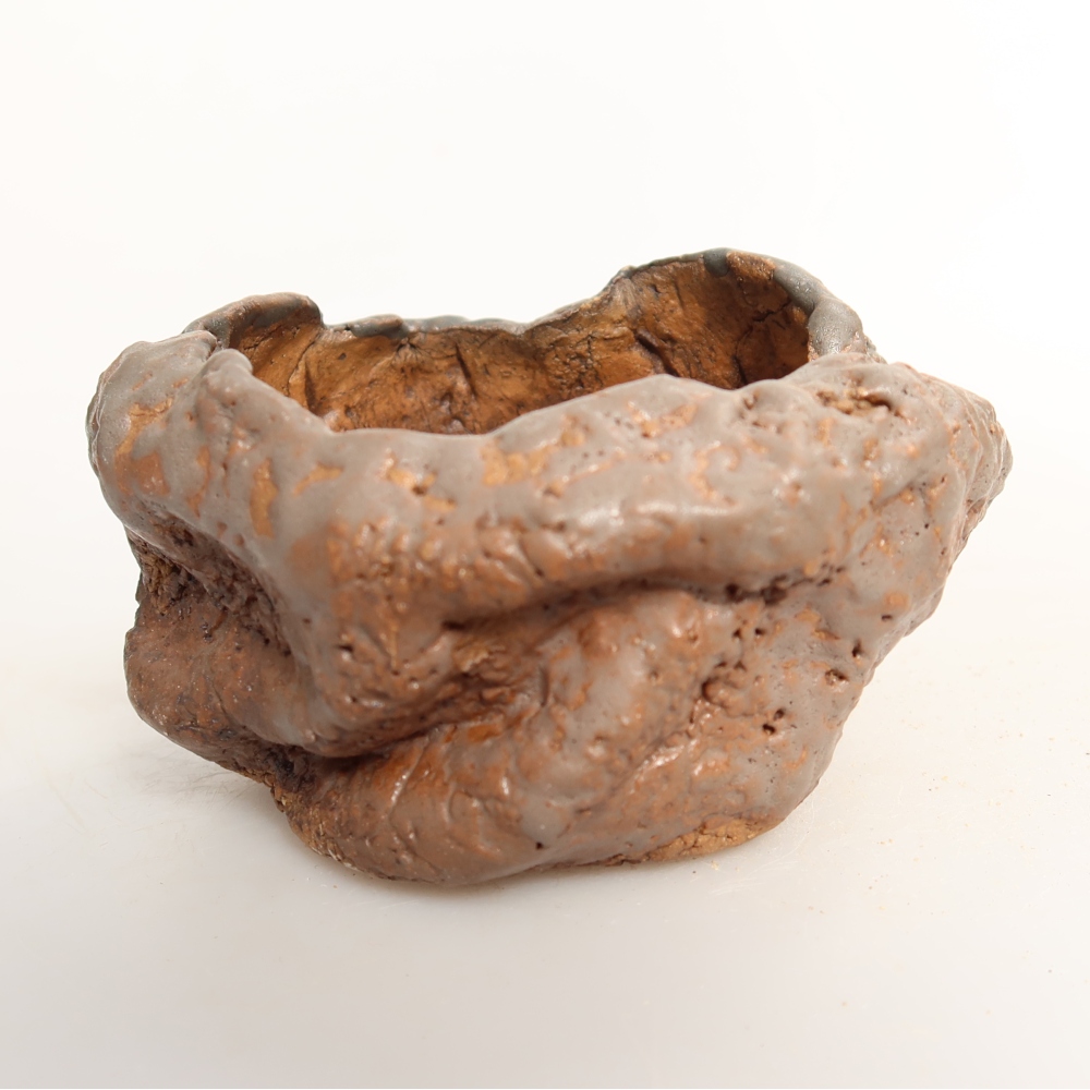 Guscio in ceramica  8 x 7,5 x 4,5 cm, colore verde