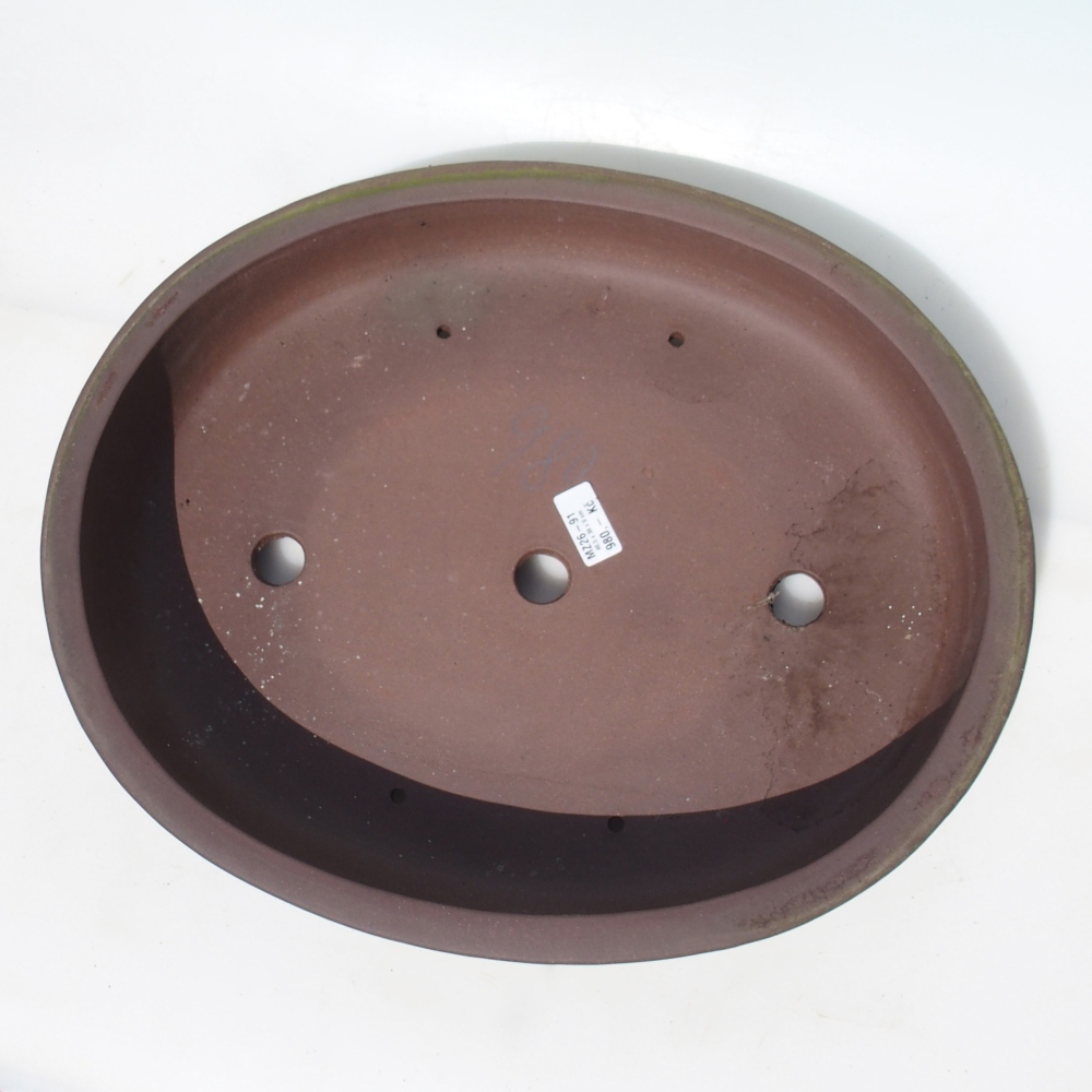 Ciotola per bonsai 46,5 x 38 x 9 cm - marrone