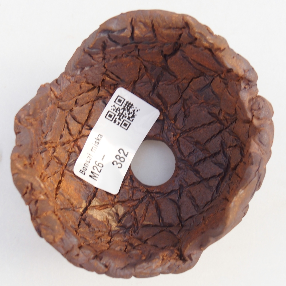 Conchiglia in ceramica 8,5 x 8,5 x 6 cm , colore marrone