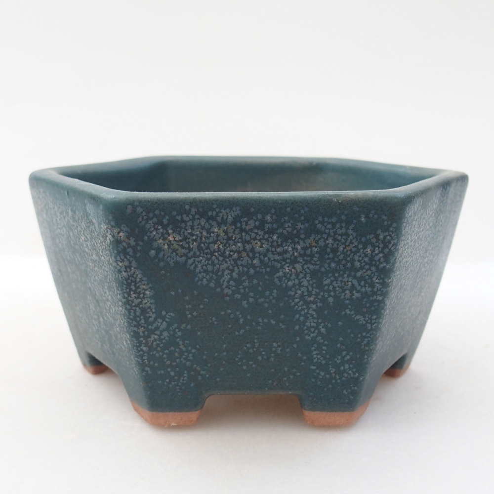 Ciotola bonsai in ceramica 10 x 9 x 5 cm, colore blu