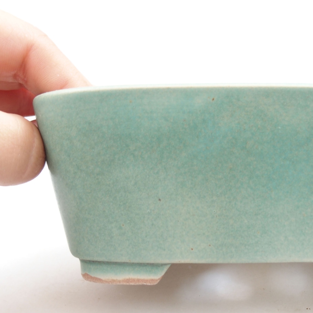 Ciotola bonsai in ceramica 22 x 17 x 5 cm, verde